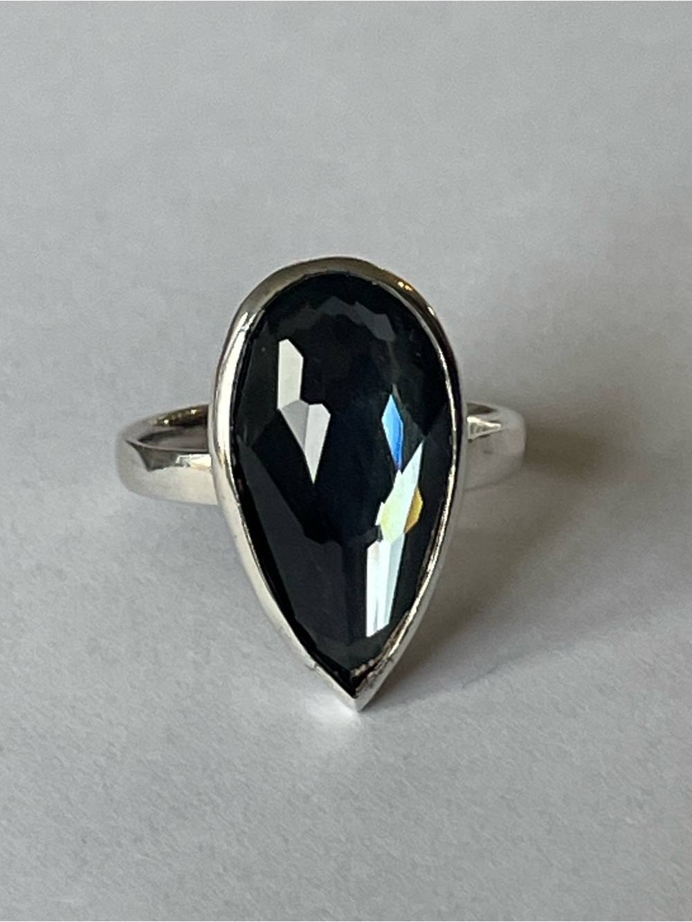 Ippolita Sterling Silver Hematite Rock Candy Ring - size 7
